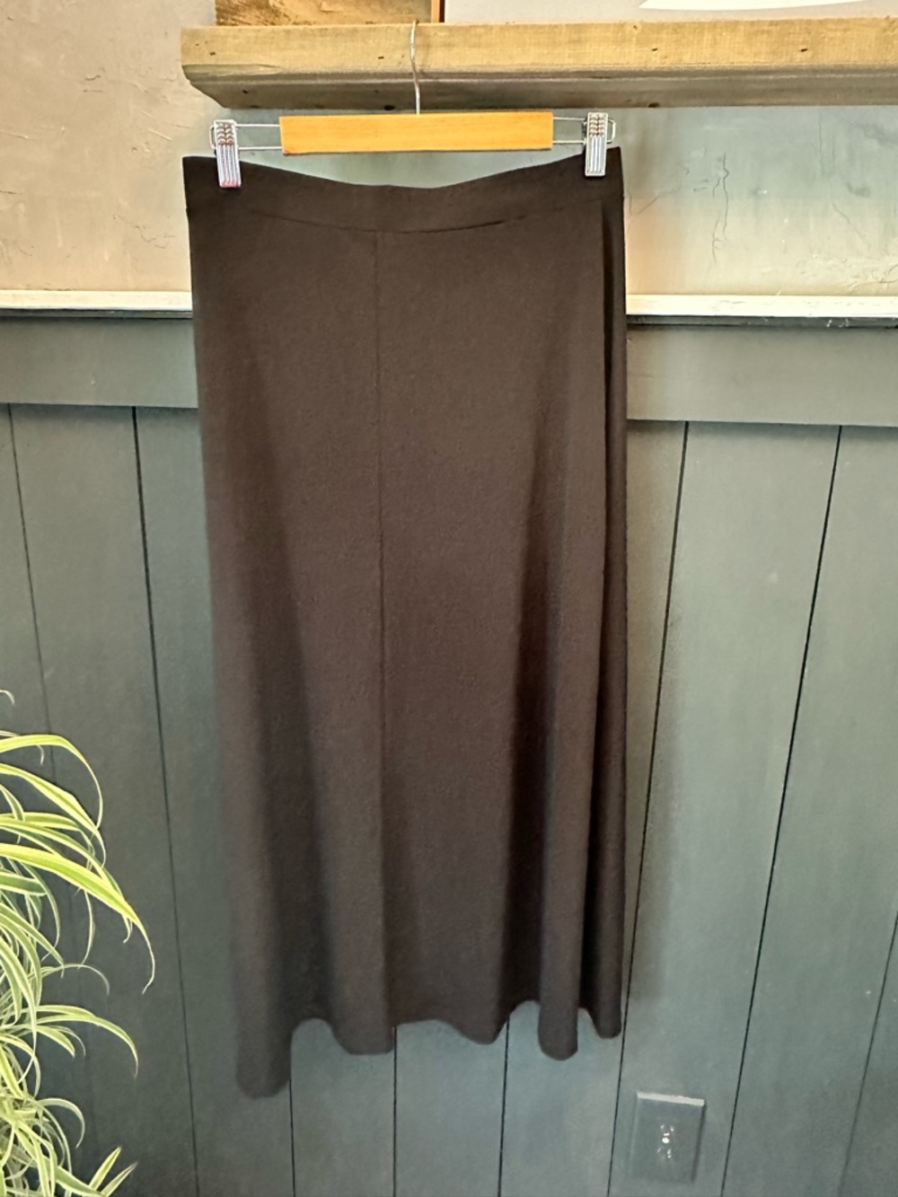 Kasper Black Maxi Skirt Size Medium Full Length Career Casual Skirt